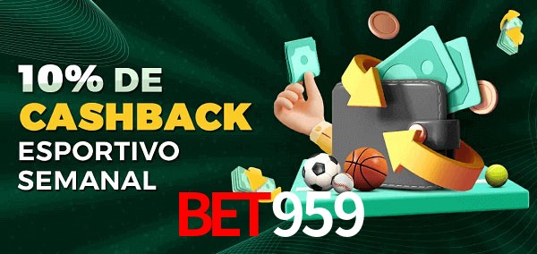 10% de bônus de cashback na BET959